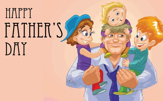 Father's day father and kids download