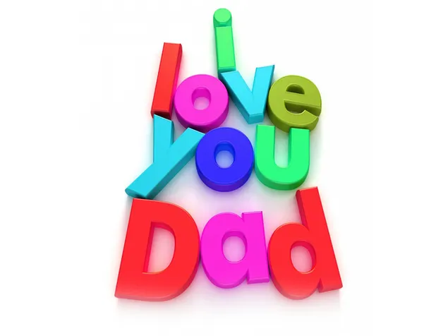 父の日「お父さん大好き」 HD 壁紙