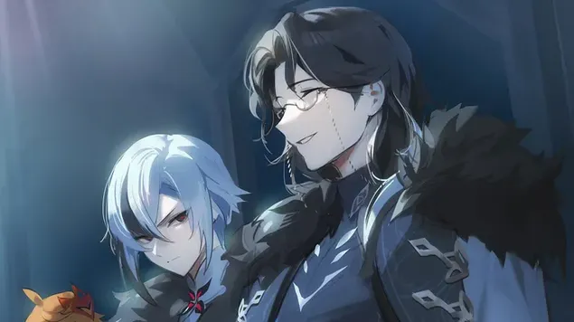 Fatui Harbingers 'Pantalone with Arlecchino' - Genshin Impact（動漫電子遊戲） 4K 壁紙