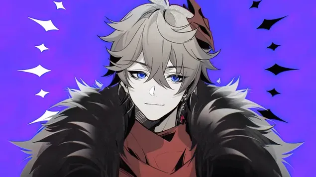 Fatui Harbingers 'Tartaglia' - Genshin Impact（动漫电子游戏） 4K 壁纸