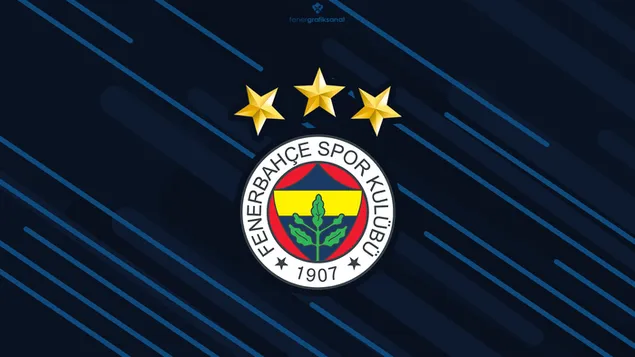 Fenerbahce-Logo begleitet von drei Sternen herunterladen