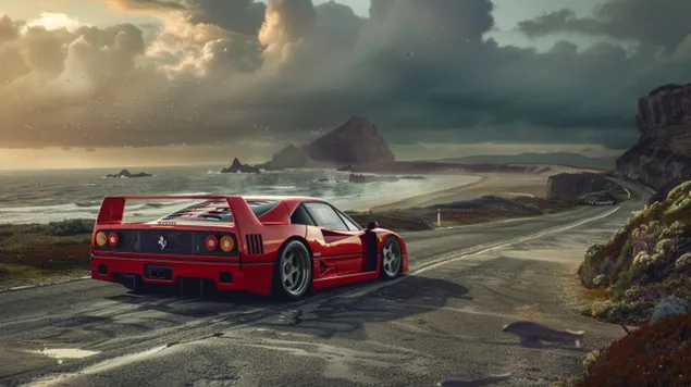 פרארי F40: מורשת של מהירות וכוח 8K טפט