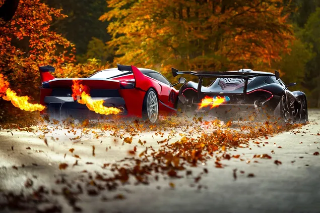 Ferrari McLaren Burn-out download