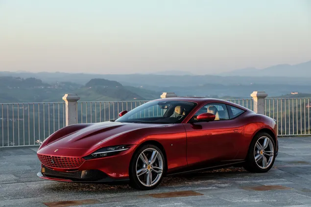 'Ferrari Roma 2020 Coupé' Luxe Auto 4K achtergrond