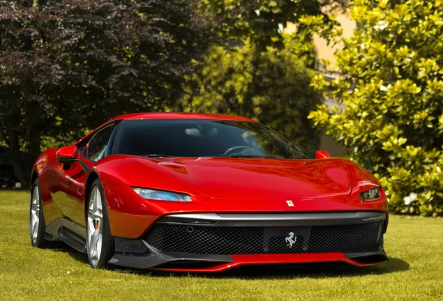 'Ferrari sp3 SP38' Mobil Mewah Merah