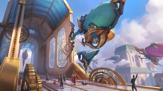 Ferros Skycruiser (Piltover un Zaun) — League of Legends (LOL) 4K fona tapete