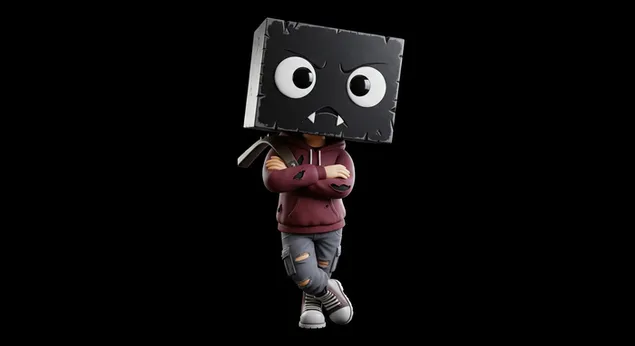 Festlicher winkender alter Würfelmann für Desktop-Hintergrund V1 4K Hintergrundbild