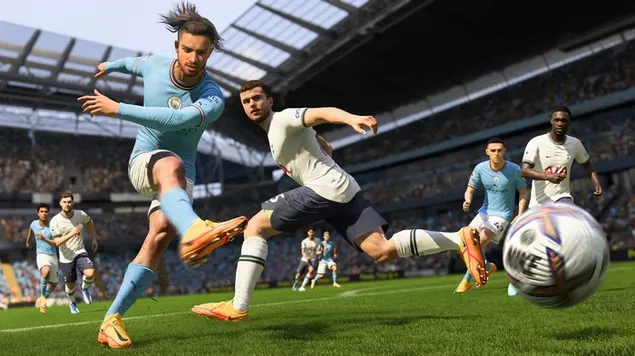 FIFA 23 voetbalspel 4K achtergrond