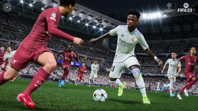 FIFA 23 middenspel 4K achtergrond
