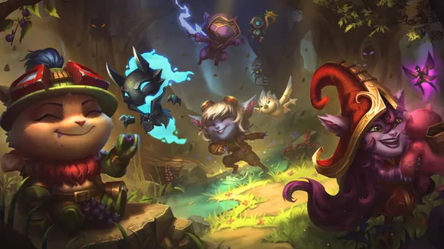 Фигхтер Цхампс - Леагуе оф Легендс [ЛОЛ] 4K позадина