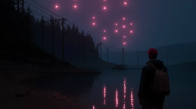 figure qe veren sfera misterioze qe shkelqejne mbi liqen shkarkim