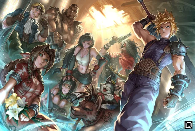 Final Fantasy VII färdig HD bakgrund