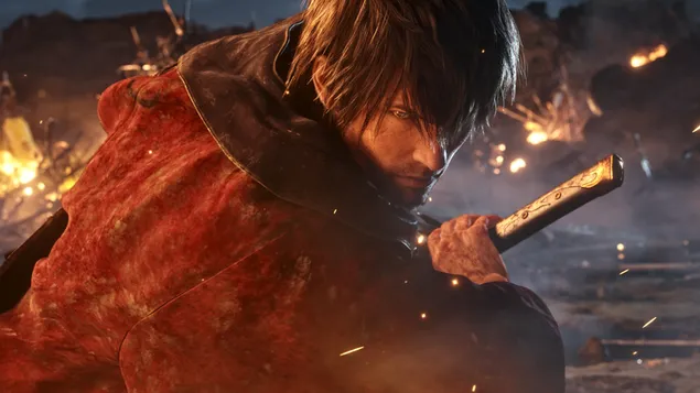 Tapeta Final Fantasy XIV: Shadowbringers - Samurai 4K