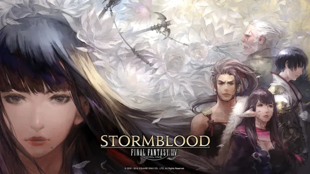 Tapeta Final Fantasy XIV Stormblood - Au Ra, Hyur, Yotsuyu & Yugiri Mistwalker 2K