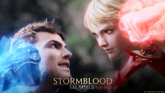 Tapeta Final Fantasy XIV Stormblood - Hyur & Lyse Hext 2K