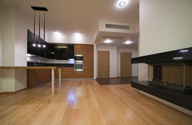 Imatge d'interior de cuina fina 4K fons de pantalla