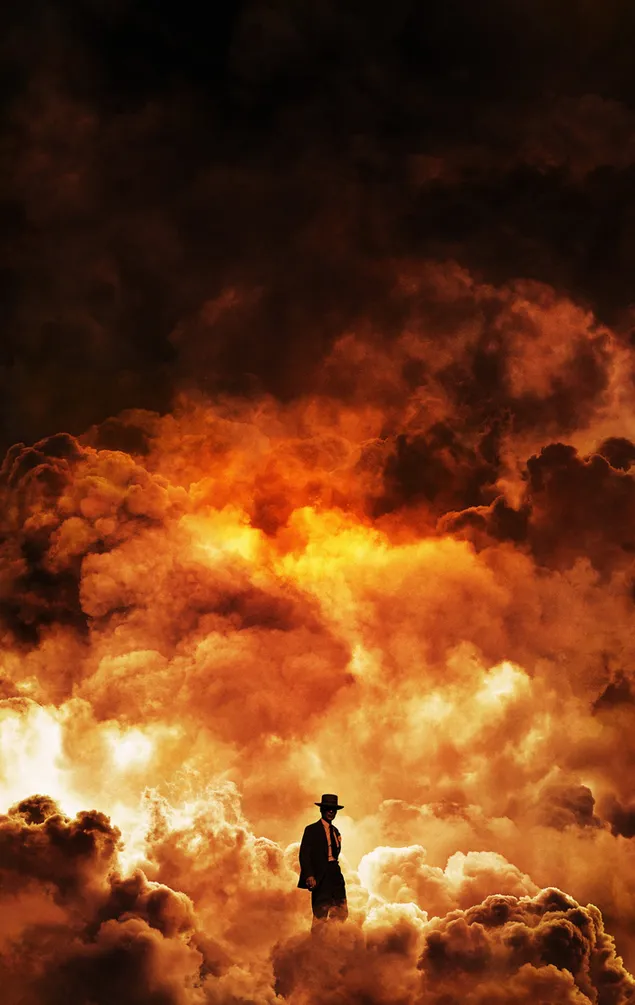 Poster film api dan kabut Oppenheimer unduhan