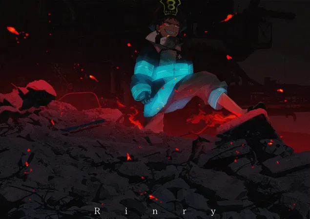 หน่วยดับเพลิง - คุซาคาเบะ ชินระ 2K วอลเปเปอร์