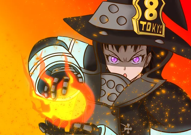 Fire Force - 尾濑真希 2K 壁纸