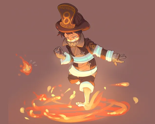 Fire Force - ชินระ คุซาคาเบะ 2K วอลเปเปอร์