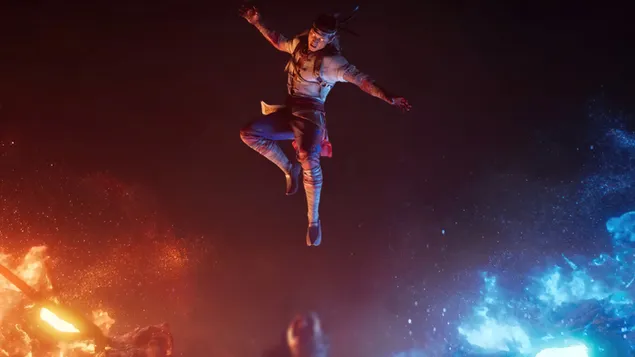 dewa api liu kang mengamuk di antara pertarungan para prajurit unduhan