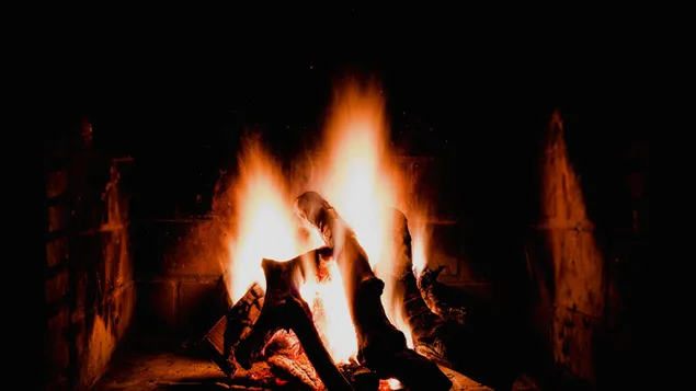Fire Place dark close-up download