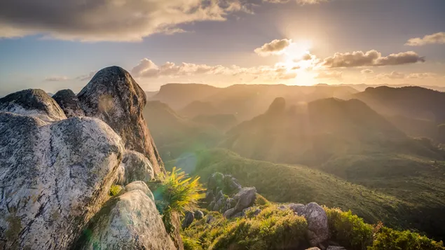 Primeiro raio da manhã 4K papel de parede