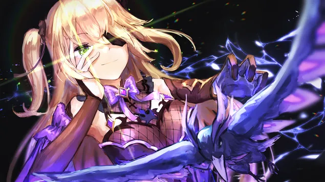 Fischl (Watak Electro Bow) - Genshin Impact [Permainan Video Anime] 4K kertas dinding