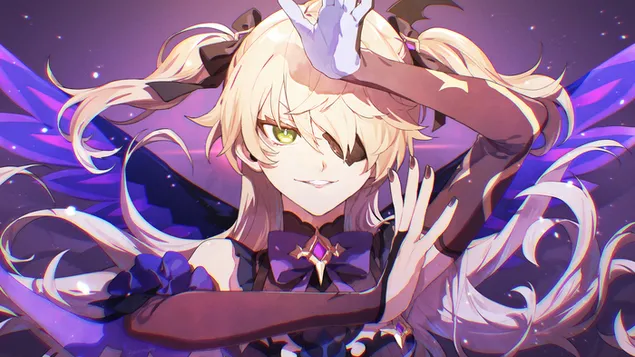 Fischl (Electro Bow Character) : Genshin Impact (Anime Video Game) 4K 壁纸