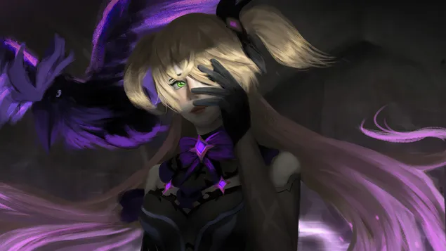 Fischl (Personnage Electro Bow) : Genshin Impact [Jeu vidéo animé] 4K fond d'écran