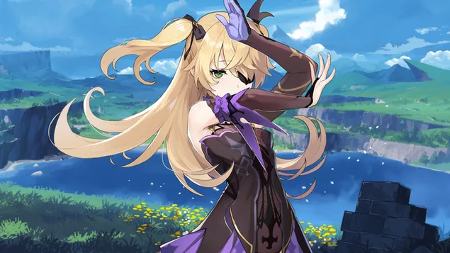 菲舍尔 | 原神影响 | （动漫电子游戏） 4K 壁纸