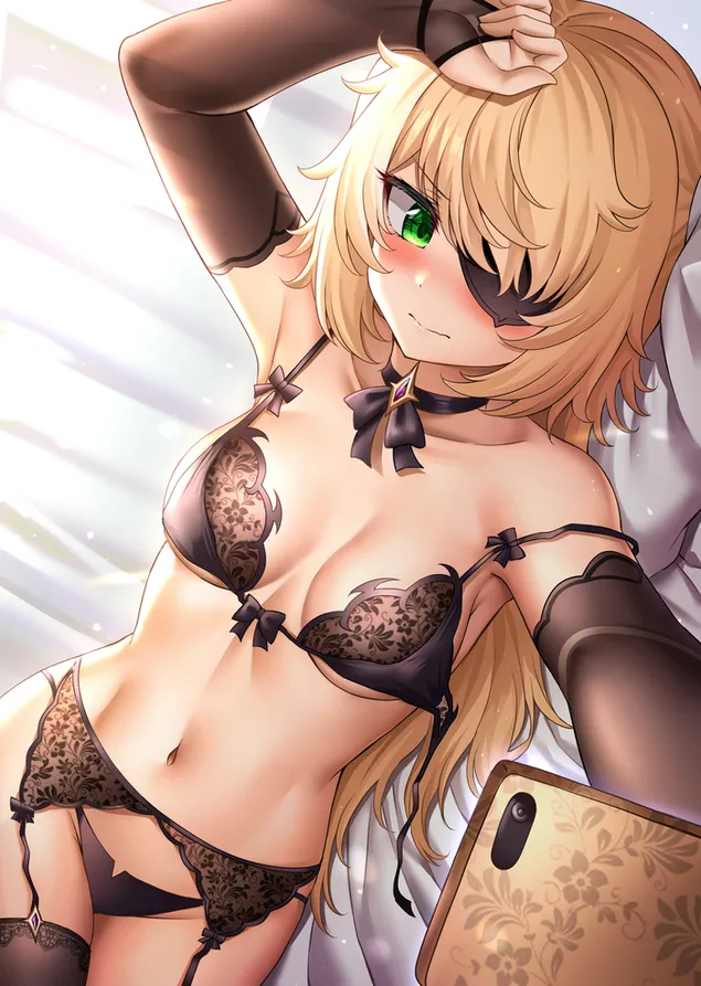 selfie quente de fischl | impacto genshin download