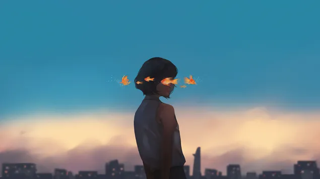 Yu Hui Chu Xian Zai Nu Hai De Nao Hai Li Xia Zai