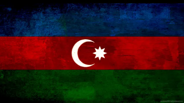 Vlag van Azerbeidzjan HD achtergrond