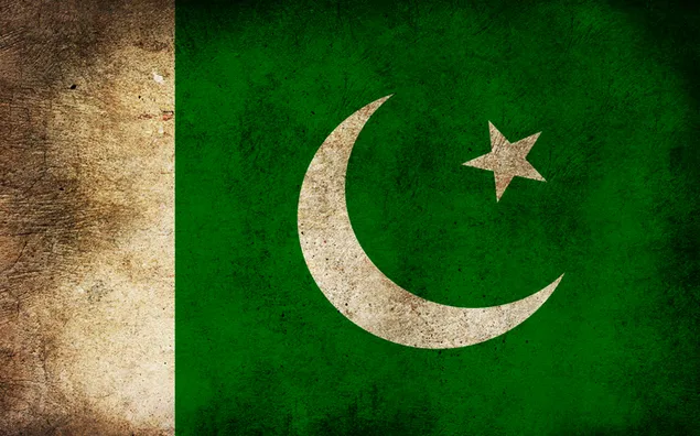 Bandera del Pakistan baixada