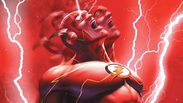 Flash DC Comics szuperhős 4K háttérkép