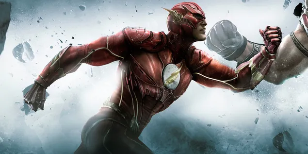 Flash Fighting Dan Menunjukkan Kepantasannya 2K kertas dinding