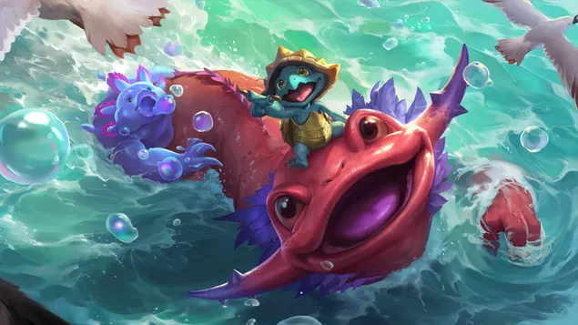 Páipéar balla Aimiréil Chabhlach 'Shelly' (Legends of Runeterra) - League of Legends (LOL)4K