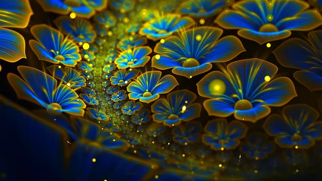 Flores fractales digitales
