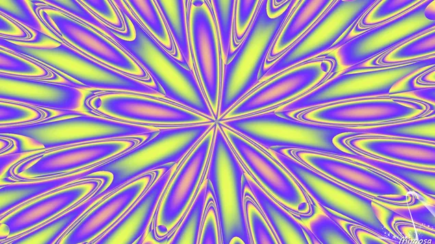 Caleidoscópio de flores #25 HD papel de parede