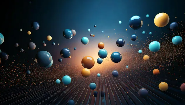 날아다니는 공 2K 배경화면