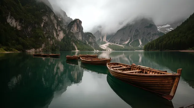 Dimmiga kullar och båt 2K bakgrund