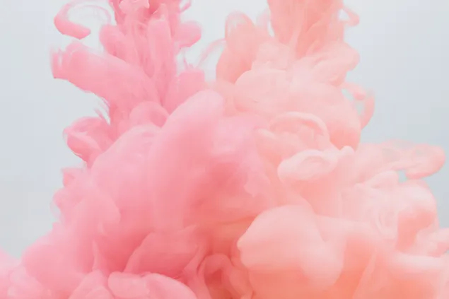 Mistig rokerig thema gemaakt van alle tinten roze kleuren 4K achtergrond