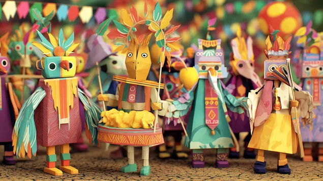 דמויות מצעד אמנות עממית 2K טפט