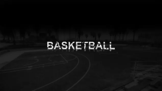 Fondo de pantalla de baloncesto en blanco y negro