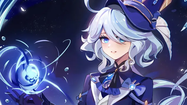 方丹的守护者“Furina”| Genshin Impact（在线角色扮演游戏） 4K 壁纸