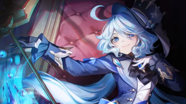 Fontaine's Guardian 'Furina' - Genshin Impact (משחק RPG מקוון) 4K טפט