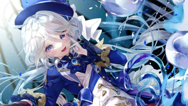 方丹的守护者“Furina”| 原神（在线视频游戏） 4K 壁纸