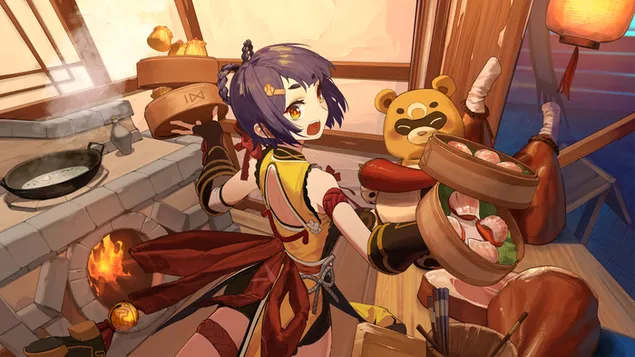 ruoka putosi xiangling | genshin vaikutus lataa