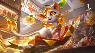 Tapeta Food Spirit 'Yuumi' - League of Legends (LOL) 8K